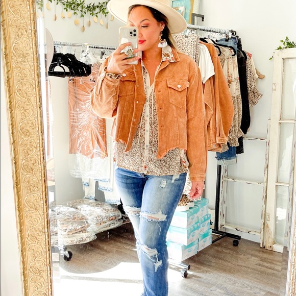 Camel Corduroy Jacket - Picture 3 of 5